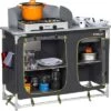 Cocina De Camping Berger Con Fregadero Gris, Verde