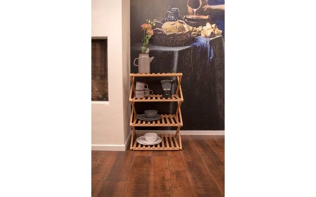 Bo-Camp Urban Outdoor Fitzroy Bambus Faltschrank 4 Fächer - Imagen 4