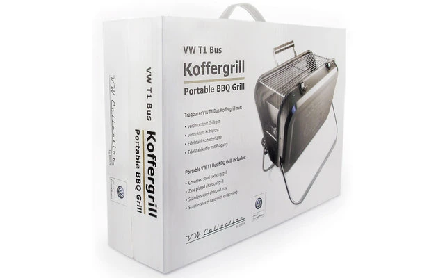 Colección VW T1 Bulli Rejilla De La Caja De Carbón De Acero Inoxidable - Imagen 4