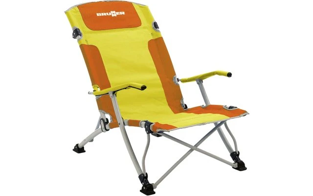 Silla De Playa Brunner Bula XL Amarillo/naranja - Imagen 2
