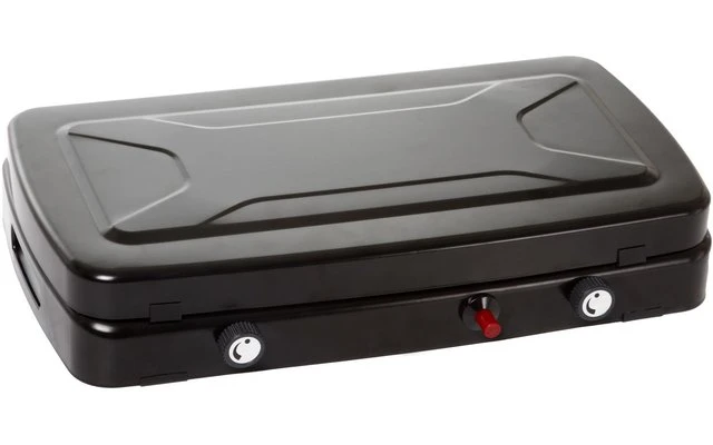 Estufa De Gas Brunner Phoenix 2 Llamas 50mbar Sin Fusible De Encendido 45,9 X 29,6 X H8,2 Cm Negro