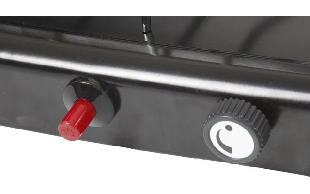 Estufa De Gas Brunner Phoenix 2 Llamas 50mbar Sin Fusible De Encendido 45,9 X 29,6 X H8,2 Cm Negro - Imagen 2