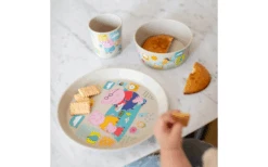 Koziol Connect Peppa Pig Juego De Plato Pequeño, Bol Y Taza 3 Piezas