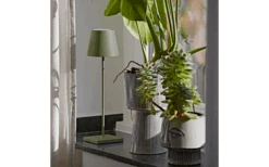 Sigor Lámpara De Mesa A Pilas Nuindie 380 Mm Verde Salvia